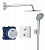 Душевая система встраиваемая Grohe Grohtherm (34734000) с термостатом на 2 выхода, верхний душ Rains