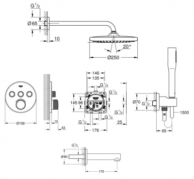 Grohe SmartControl SET165
