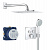Душевая стойка Grohe Grohtherm SmartControl (34742000) с термостатом на 2 выхода, верхний душ 25х25 