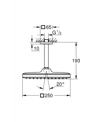 Tempesta Platform Showers 26688000