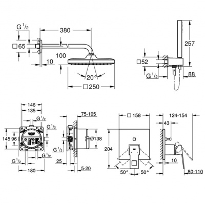 Grohe Eurocube SET115