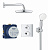 Душевая система встраиваемая Grohe Grohtherm (34729000) с термостатом на 2 выхода, верхний душ Tempe