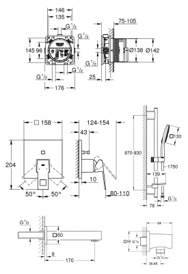 Grohe Eurocube SET362