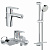 Комплект смесителей для ванной Vigour Clivia by Grohe с полочкой, хром
