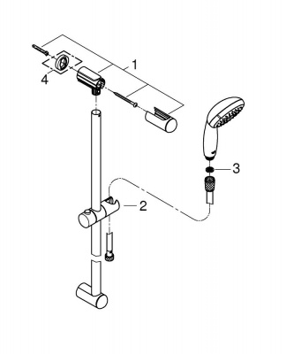 Tempesta Platform Showers 27644001