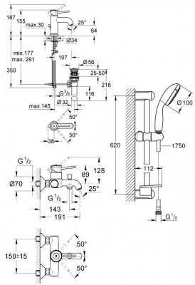 Grohe Bau Classic SET610
