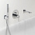 Душевая система с тропическим душем Grohe Plus (SET553) с изливом, хром