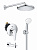 Душевая система с тропическим душем и изливом Grohe BauEdge New Professional 250, хром