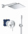 Душевая система Grohe Essence New 250 Cube (SET282) с квадратным тропическим душем, хром